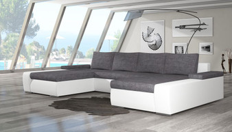 Bradford U shaped sofa bed with storage S17/B05