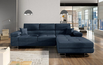 Derby corner sofa bed with storage S76