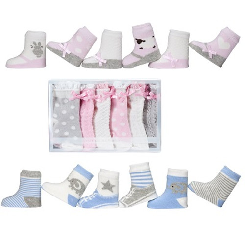 Elegant Baby 6 Pack Socks