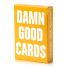 Damn Good Cards No. 6 premium playing card deck with minimalist design, printed on Bee® stock and made in the USA.