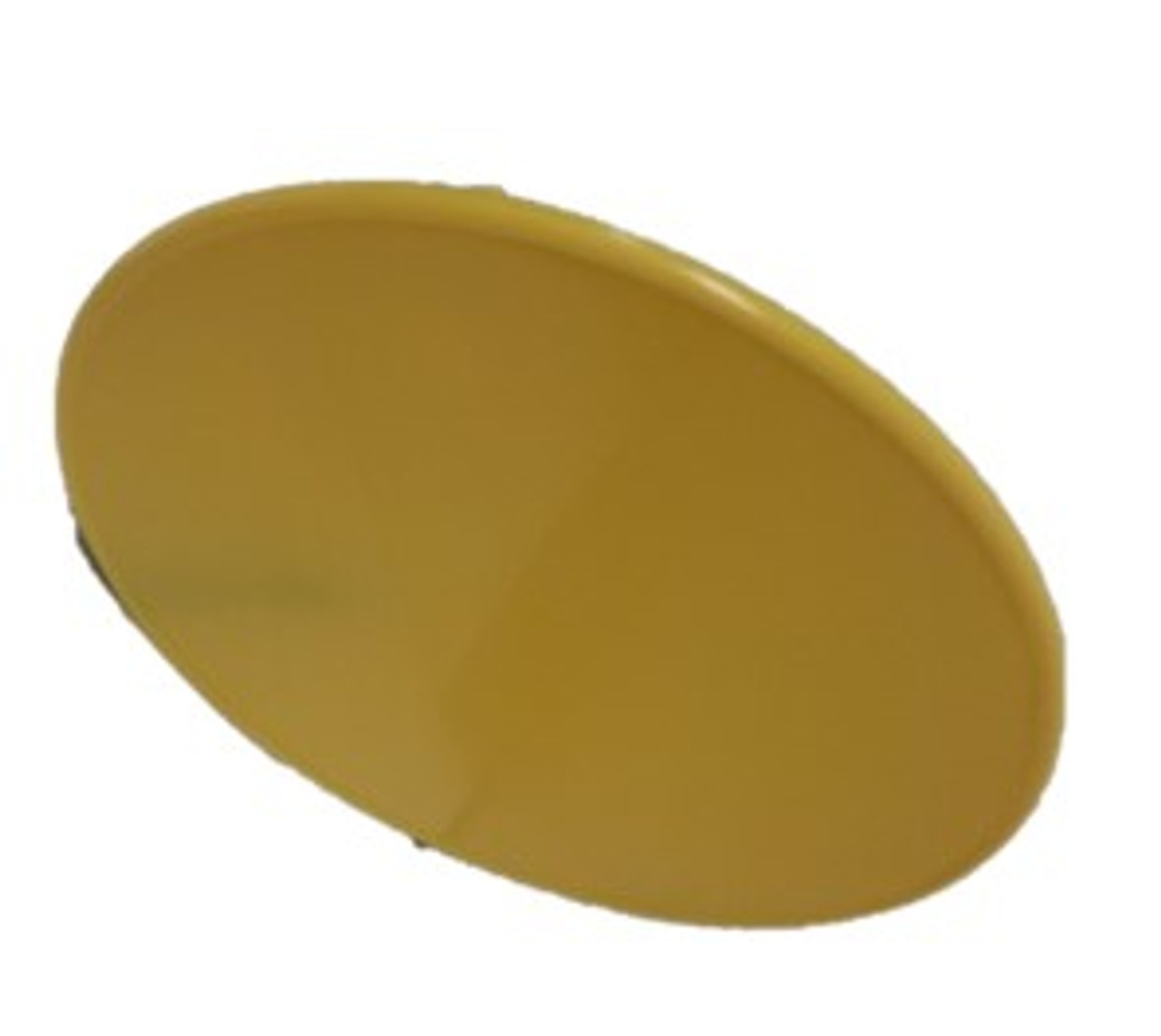 Front Number Plate Oval with moulded mounting brackets Yellow