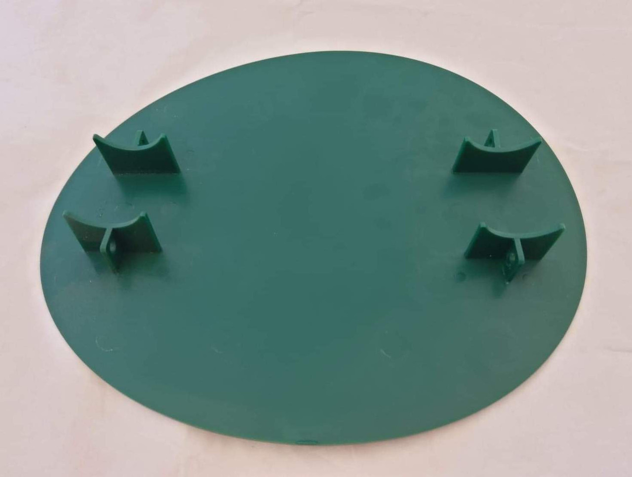 Front Number Plate Oval with moulded mounting brackets Green