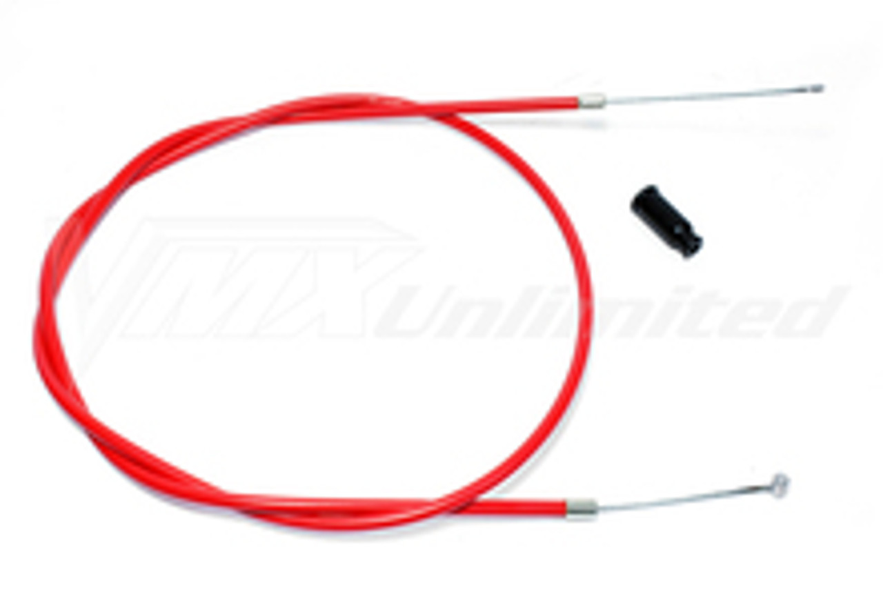 Throttle cable Maico 70-72 Magura 307 (trapdoor) to Bing / Mikuni (Red)