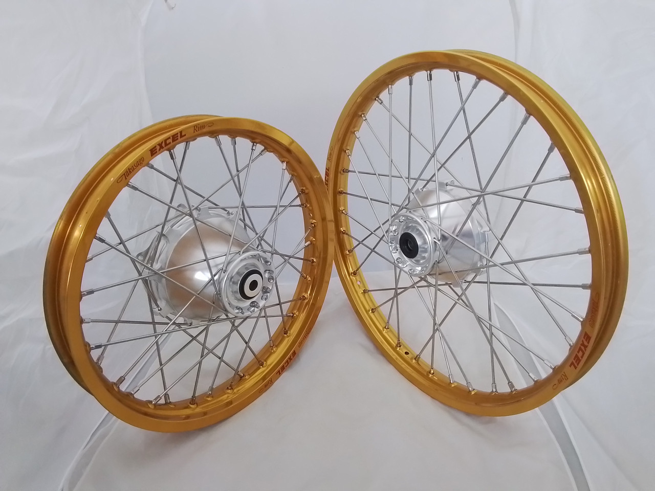 Wheel Set Billet Maico 76-81 & 83-85 Silver Hubs