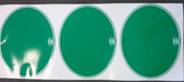 Decal Number Plate Oval "Maico Logo" Green (set 3)