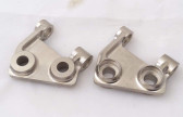 Footpeg Mounting Base Plate Maico 75-78 Nickel plated (pair) will fit 68-74 See Notes