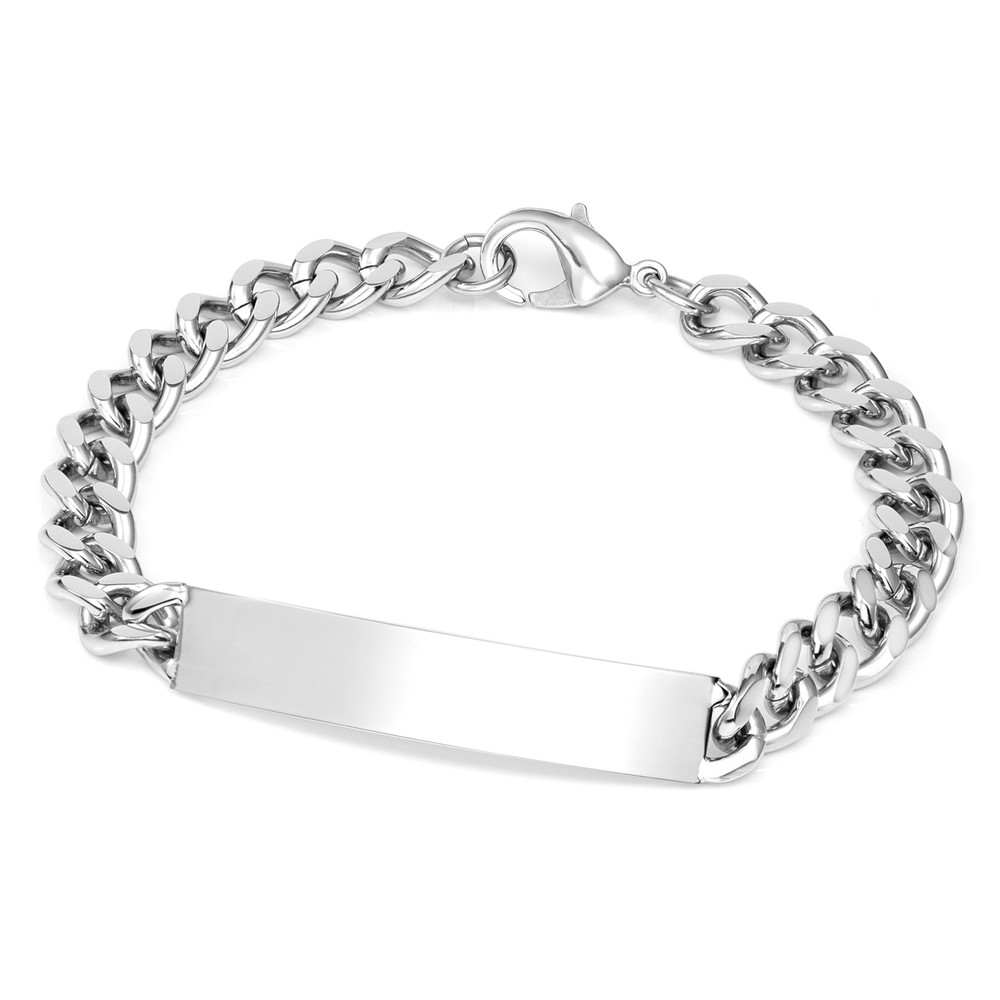 Classic ID Style Custom Engraved Bracelets for Men