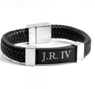 Personalized Leather Bracelets; Holiday Gifts for Guys