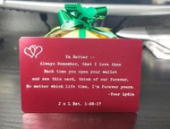 Engraved Wallet Cards Make Sweet Romantic Gifts!