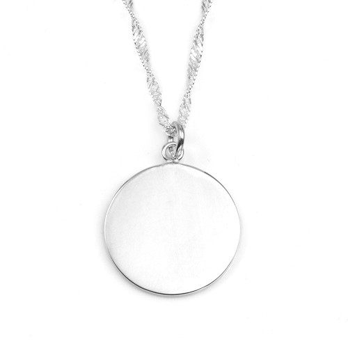 Thoughtful Engraved Sterling Silver Necklaces