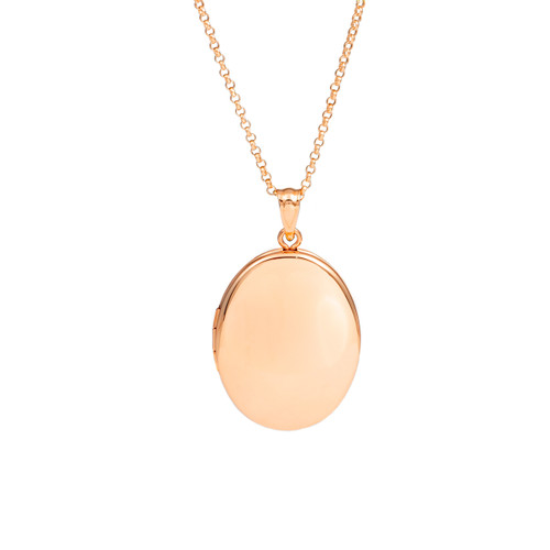 Brianna Rose Gold Locket Necklace