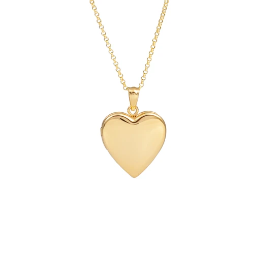 Olivia Gold Heart Locket Necklace