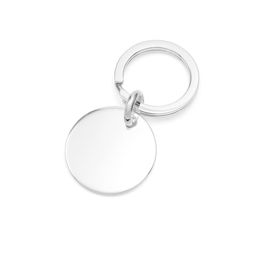 Sterling Silver Engraved  Keychain
