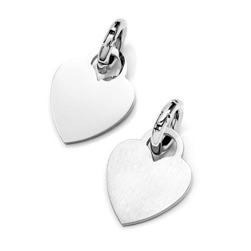 SM Engraved Heart ID Tag for Purses, Pets, & More