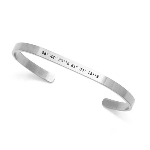 Lena Minimal Coordinates Bracelets in Silver