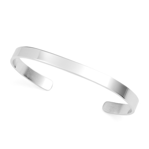 Silver Rhodium Cuff Bracelet