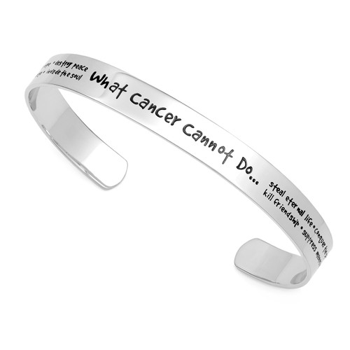 What Cancer Cannot Do Personalized Bracelet for Women