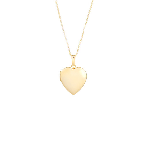 14K Gold Loving Heart Personalized Lockets