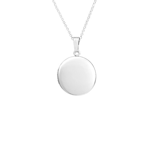 Shine On Sterling Silver Engraved Locket Necklace