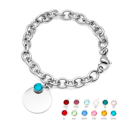 Custom Bracelet Personalized Birthstone Jewelry