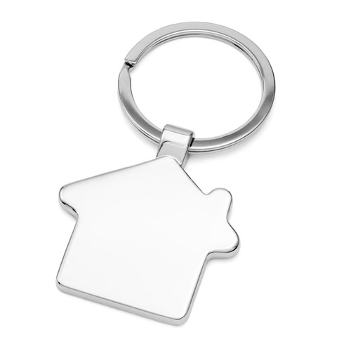 Bamboo and Silver House Keychain