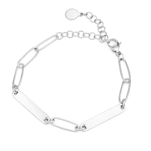 Engraved Bracelet with Two Tags