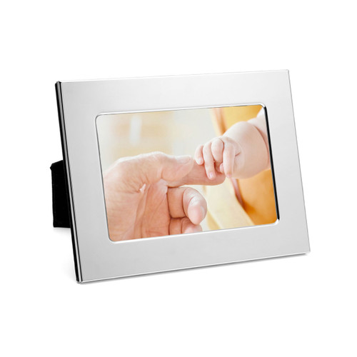 Silver Engraved Picture Frame for 4 x 6 Photo Landscape Format