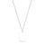 Ely Silver Personalized Necklace with CZ Bale