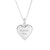 Belle Sterling Silver Heart Locket Necklace