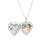 Belle Sterling Silver Heart Locket Necklace