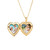 Olivia Gold Heart Locket Necklace