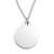 Silver Personalized Necklace - Round Charm