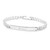 Sterling Silver Thin Curb Link Engraved Bracelets