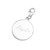 Personalized Sterling Silver Round Charm for Bracelets