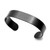 Deep Black Steel Personalized Cuff Bracelet