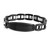 Black Steel Engraved Bracelets For Him
