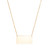 18k Gold Plated Personalized Bar Necklace
