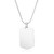 Engraved Dog Tag Pendant without Chain