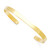Engraved Gold Cuff Bracelet 5.5mm