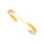 Engraved Gold Cuff Bracelet 5.5mm