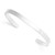 Engraved Rhodium Cuff Bracelet 5.5mm