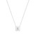 New Engraved Silver Square Necklace