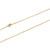Adjustable Gold Plated Stainless Rolo Neck Chain 18-20 inch