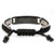 Black & Gray Custom Engraved Bracelet for Him
