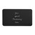 Black Engraved Handwriting Wallet Card