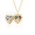14K Gold Filled Ornate Heart Engraved Locket