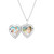 Polished Silver Locket in Heart Shape Polished Silver Locket in Heart Shape