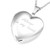 Polished Silver Locket in Heart Shape
