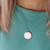 Ellen Silver Engraved Locket Necklace
