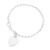 Engraved Girls Sterling Silver Heart Charm Bracelet